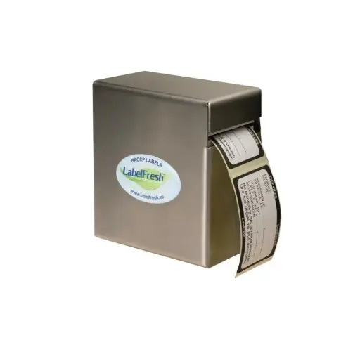 [44395] Mini labeldispenser, rustfrit stål, LabelFresh, (1 stk.)