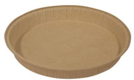 [11371] Kageform, brun, pergament, Ø21,4x2,7cm, 150g, (360 stk. )