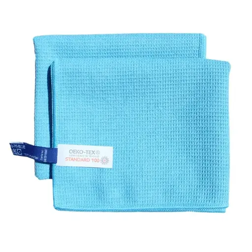 [44756] Fnugfri viskestykke, 40x70cm, blå, mikrofiber, OEKO-TEX, NMF Performance Towel, (1 stk.)