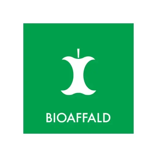 [44844] Affaldspiktogram - bioaffald, 15x15cm, NMF, (1 stk.)