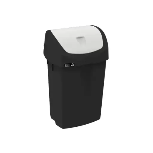 [44848] Affaldsspand med vippelåg, 15 liter, hvid, NMF NRW, (1 stk.)