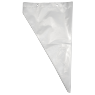 [10120] Sprøjtepose, 30x51+4cm, 9 l, klar, LD/LDPE, på blok, (4 pakker á 50 stk = 200 stk.)