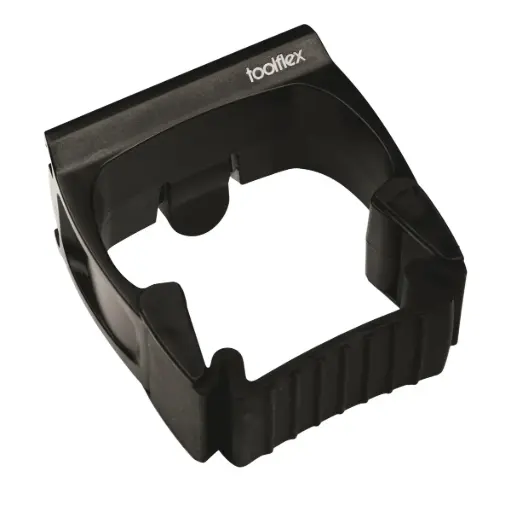 [44889] Redskabsholder t/ skinne, 15-35mm, sort, Toolflex, NMF, (1 stk.)