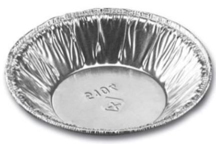 [11375] Foliebakke, 5104, rund, alu, 35ml, Ø7,7x1,4cm, (100 stk.)