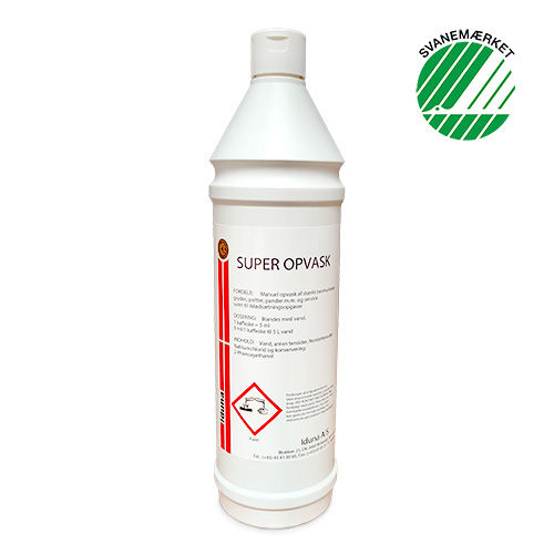 [10116] Håndopvask, Iduna, Super Opvask, 1 l, uden farve og parfume, (1 stk.)