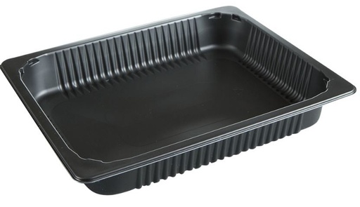 [11391] Bakke, M 5187 , 32,5x26,5x5cm, 3000 ml, 3350 ml, sort, CPET, 1-rums, 3350 ml, 1/2 GN, (600 stk)