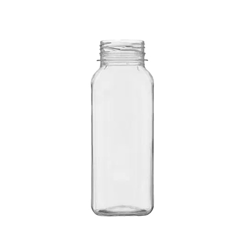 [11395] PET flaske m. sort låg, Bella 250, firkantet, 250ml/38mm/21 gr, (200 stk.)
