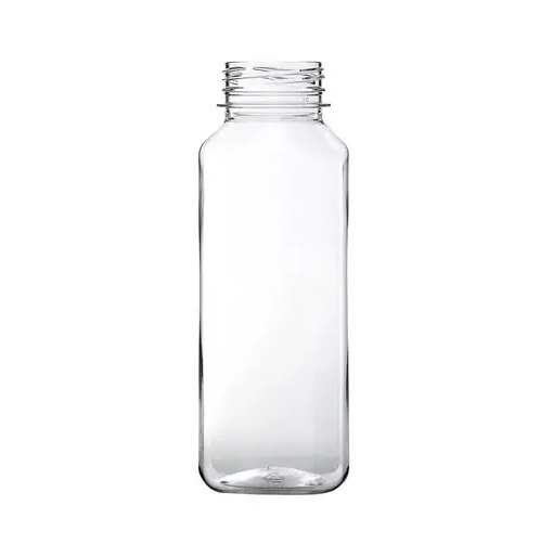 [11397] PET flaske m. sort låg, Bella 500, firkantet, 500ml/38mm/24 gr. (110 stk.)