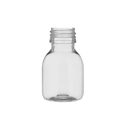 [11402] PET flaske m. sort låg, Gatsby 60, rund, 60ml/28mm/10 gr., skaffevare, (384 stk.)