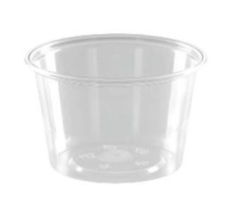 [11415] Bæger, rund, klar, PP, 100ml, Ø72x45mm, tilhørende 10804, (1000 stk.)