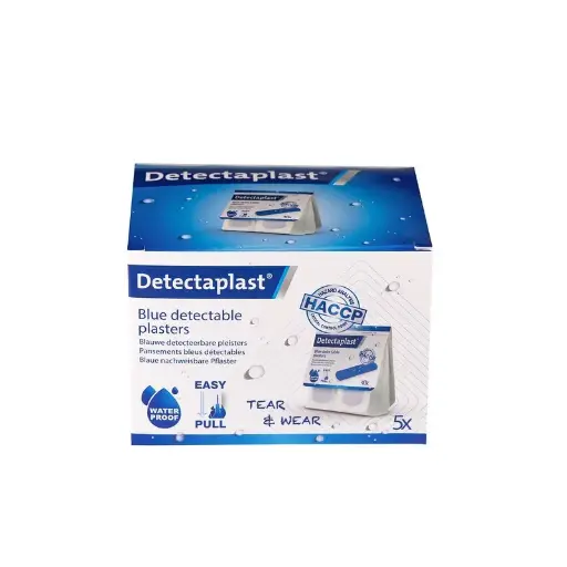 [45640] Vandtætte plastre, detekterbare, 25x72mm, blå, Detectaplast Tear & Wear, (5 x 40 stk.)