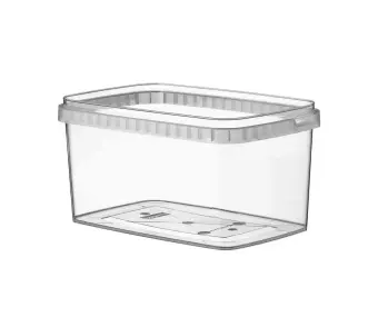 [45763] Condi bøtte, GS-Basic,19,2x12,9x9,7cm, 1600 ml, klar, PP, 1-rums, tilhørende 10479, (14 stk.)