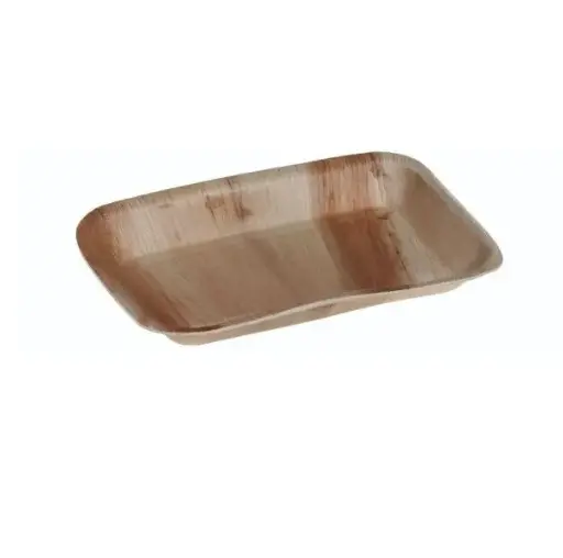 [46449] Palmebladstallerken, flad, 24x16x2,5cm, Svanemærket, Naturesse, (100 stk.)
