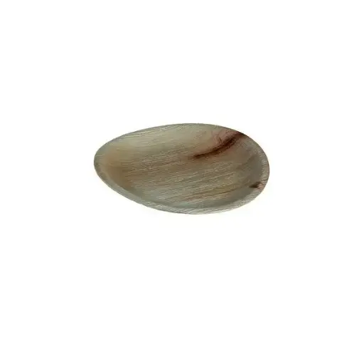 [46451] Palmebladstallerken, flad, Ø18x2,5cm, Svanemærket, Naturesse, (100 stk.)