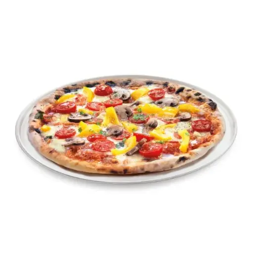 [46454] Pizzatallerken, flad, PFAS-free, sukkerrørsfiber, Ø33,2x0,5cm, hvid, Naturesse, (200 stk.)