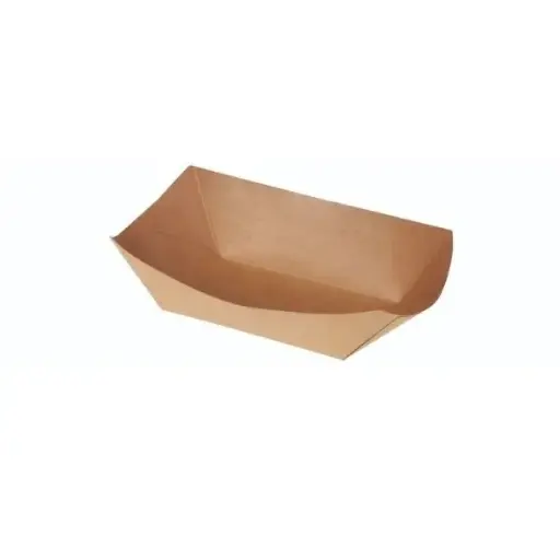 [46485] Båd, Karton/PLA, 300ml, 10x6x4,1cm, brun, Naturesse, (1000 stk.)