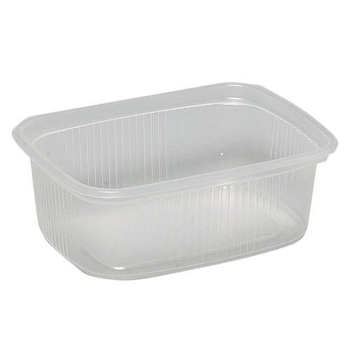 [10328] Plastbakke, 10,5x8x4,5cm, 200 ml, klar, PP, Tilhørende: 10330, (1000 stk.)