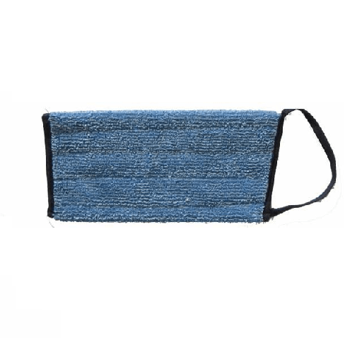 [11616] Microfibermoppe, universal, blå, 28 cm, velcro, til glatte gulve, (10 stk.)