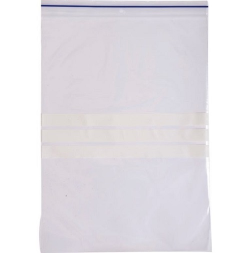 [11595] Lynlåspose, klar, LDPE/virgin, 23x32cm, med skrivefelt, (200 stk.)