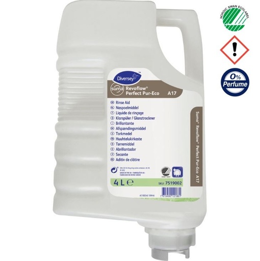 [11235] Afspænding, Diversey Suma Revoflow Perfect Pur-Eco A17, 4 l, med farve, uden parfume, (1 stk.)