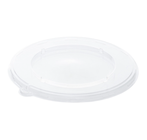 [11712] Låg til fiberskål, 1,2cm, Ø21,4cm, klar, RPET, rund, (150 stk.)