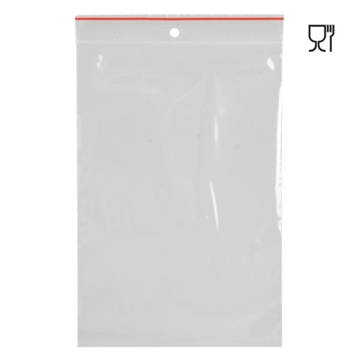 [11713] Lynlåspose, klar, LDPE/virgin, 12x18cm, uden skrivefelt, (200 stk.)