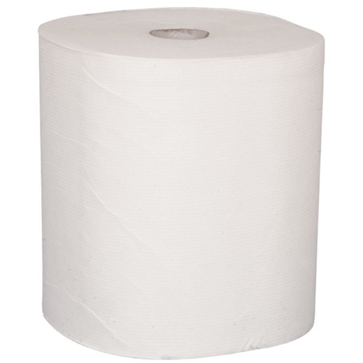 [11825] Håndklæderulle, Kimberly Scott Essential, Slimroll, Airflex, hvid, 190 m, 1-lags, (6 stk.)