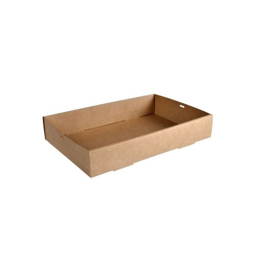 [11886] Bakke, Glance Catering Tray Large, stor, 45x31x8cm, brun, 1-rum, pap, (50 stk.)
