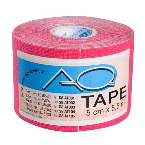 [11978] Kinesiologitape, 5,5m x 5cm, elastisk, pink (1 stk.)