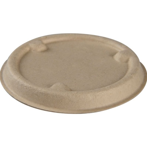 [11986] Låg til portionsbæger, Ø6,95cm, nature, bagasse, (2000 stk.)