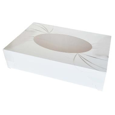 [12050] Kageæske med rude, Cateringæske, S-Line, 62x42x12 cm, (25 stk.)