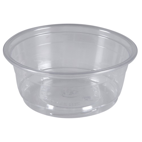 [10261] Plastbæger, TowerPac, 4,7cm, Ø12cm, 250 ml, klar, RPET, med skruebund, (500 stk.)