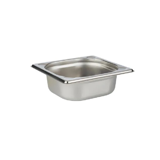 [11936] Kantine, 1/6 GN, 1 liter, 17.5x16x6.5cm, Rustfrit stål, (1 stk.)