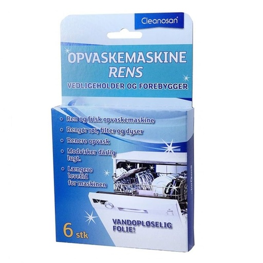[12098] Opvaskemaskinerens, Cleanosan, (6 stk.)