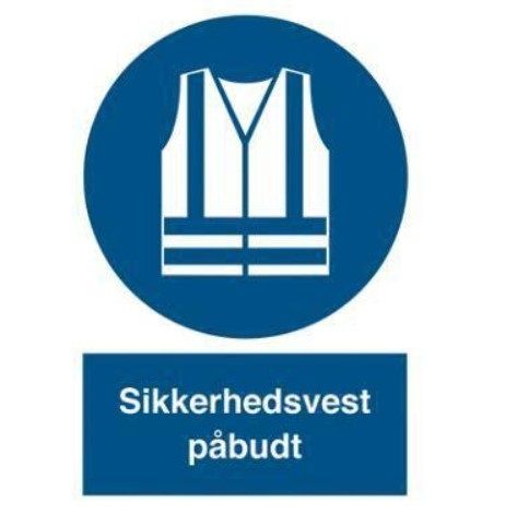 [11967] Sikkerhedsskilt, P220, Sikkerhedsvest, 21x29,7 cm, plast, (1 stk.)