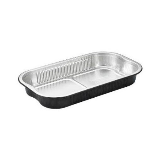 [12103] Alubakke, Ready2Cook, 700 ml, sort, 23,4x13,8x3,0 cm, tilhørende 11195, (480 stk.)