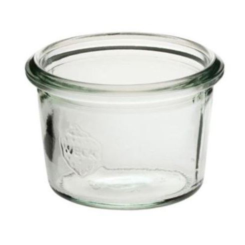 [12130] Patentglas, Weck, 80 ml, Ø6.8x4.65cm, glas, uden Låg, tilhørende 12129, (1 stk.)