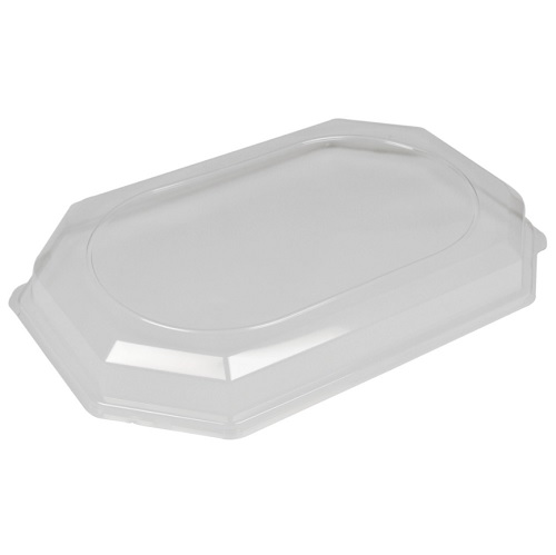 [10270] Låg, 46,5×31,5×6,3cm, klar, RPET, til mellem serveringsfad, (10 stk.)