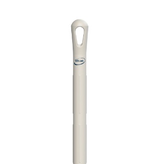 [10241] Skaft med gevind, Vikan, 1700mm, Ø34mm, hvid, PP/glas, ultra hygiejnisk, (1 stk.)
