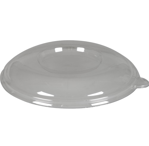[10216] Låg til bagasse bowl, 3,5cm, Ø20cm, klar, PET, rund, Tilhørende 10215, (400 stk.)