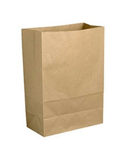 [10414] Brun papirspose uden hank, 21 l, 35x17x35cm, (200 stk.)