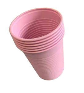 [12200] Plastkrus, 200ml/8 oz, pink, (3000 stk.)