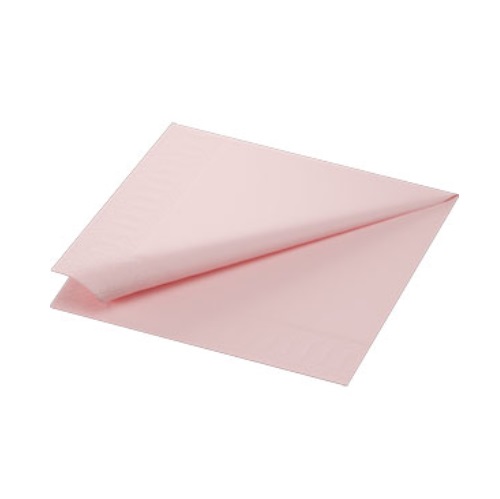 [12229] Middagsserviet, 3-lags, 40x40cm, Mellow Rose, Duni, (1000 stk.)