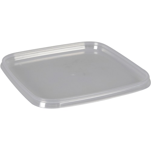 [10384] Låg til condi bøtte, GS-Basic, 12,8x12,8x0,9cm, klar, PP, til stabelbøtte, tilhørende 10383 og 10480, (10 stk.)