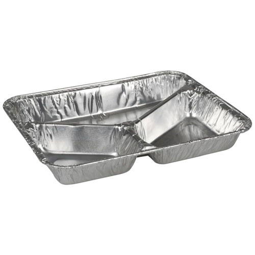 [10362] Alubakke, 22,7x17,8x3cm, aluminium, 3-rums, 175/240/385 ml, (1000 stk.)