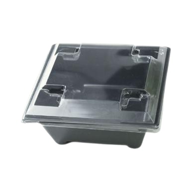 [12445] Låg, Gourmet Express, kuppel, 14,5x14,5x2 cm, APET, (300 stk.)