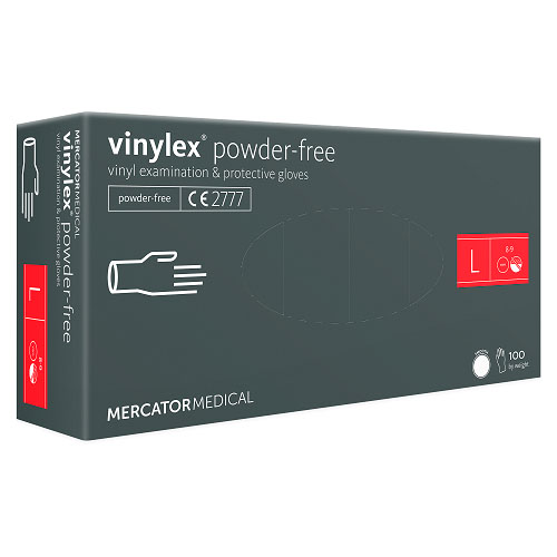 [10508] Vinylhandske, Abena Classic, L, klar, vinyl, pudderfri, (100 stk.)