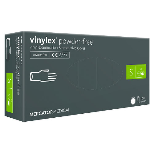 [10506] Vinylhandske, Abena Classic, S, klar, vinyl, pudderfri, (100 stk.)