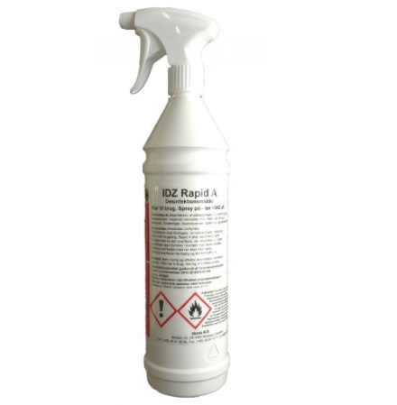 [10472] Desinfektion, 1000 ml, Iduna, IDZ Rapid A, med spray, (1 stk.)