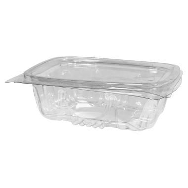 [10720] Salatbæger, 375ml, rekt, klar, PET, med låg, (750 stk.)